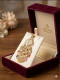 Handcrafted Kundan & Pastel Multi- Color Bead Dandle Earrings